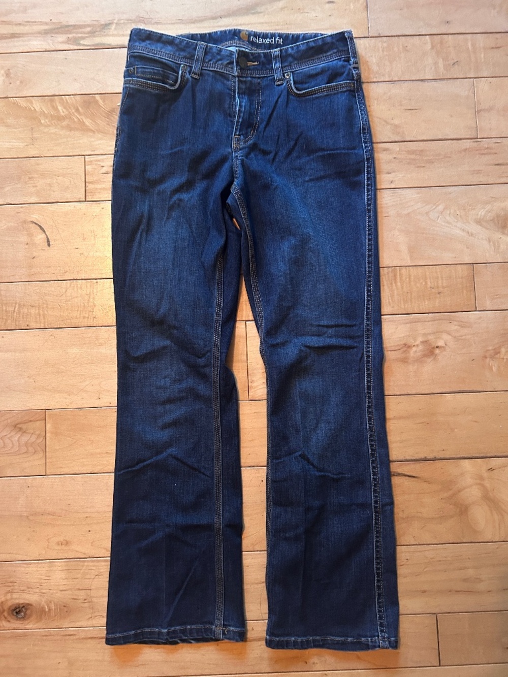 Carhartt Women's Relaxed Fit Jeans, Size 2 Short